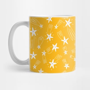 Golden falling stars Mug